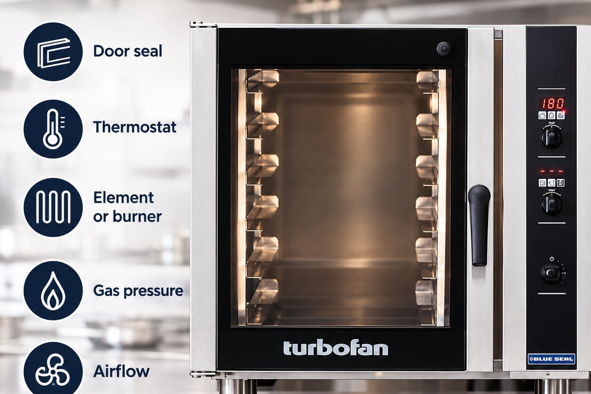 Commercial oven not reaching temperature diagnostic guide